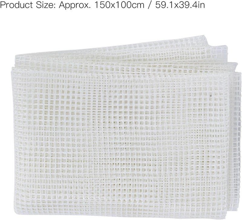 Kodrily Carpet Knitting Mesh Cloth, Blank Rug Hooking Mesh, Canvas Mesh Latch Hook Tool, Crocheting Tools for Household DIY Making (Mesh Cloth 150 x 100cm) - Image 3